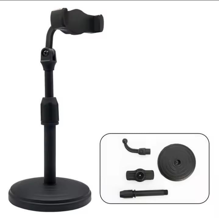Adjustable portable tripod stand- 1 TCS black plastic holder