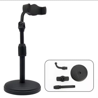 Adjustable portable tripod stand- 1 TCS black plastic holder