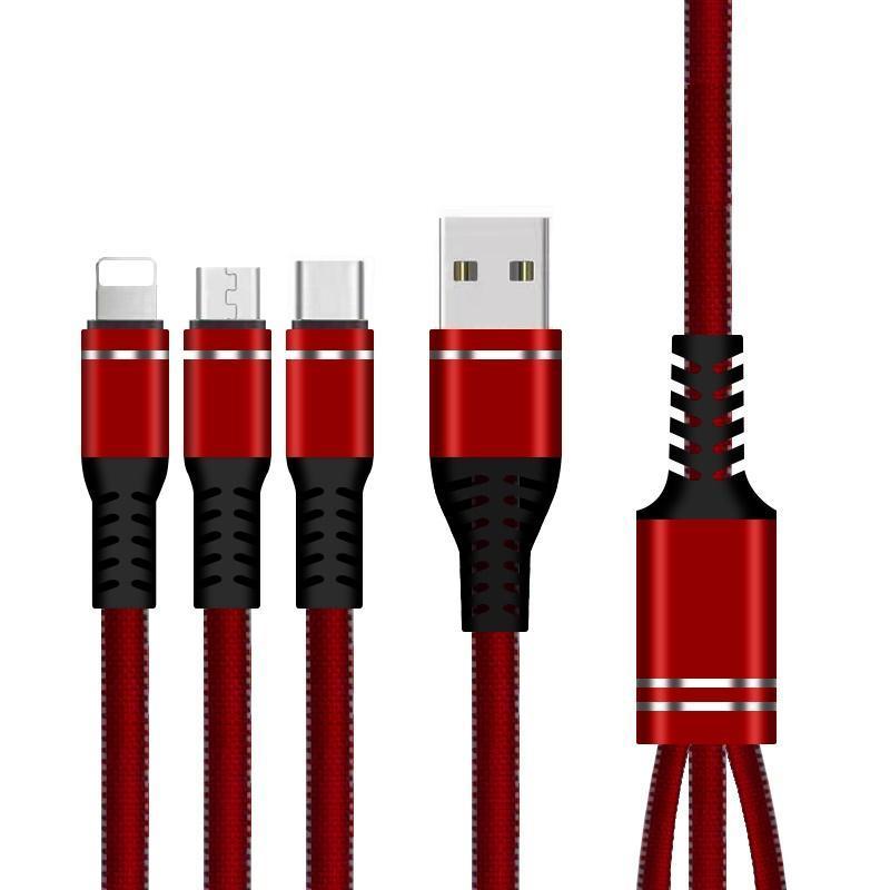 3 In 1 Mobile Charging Data Cable