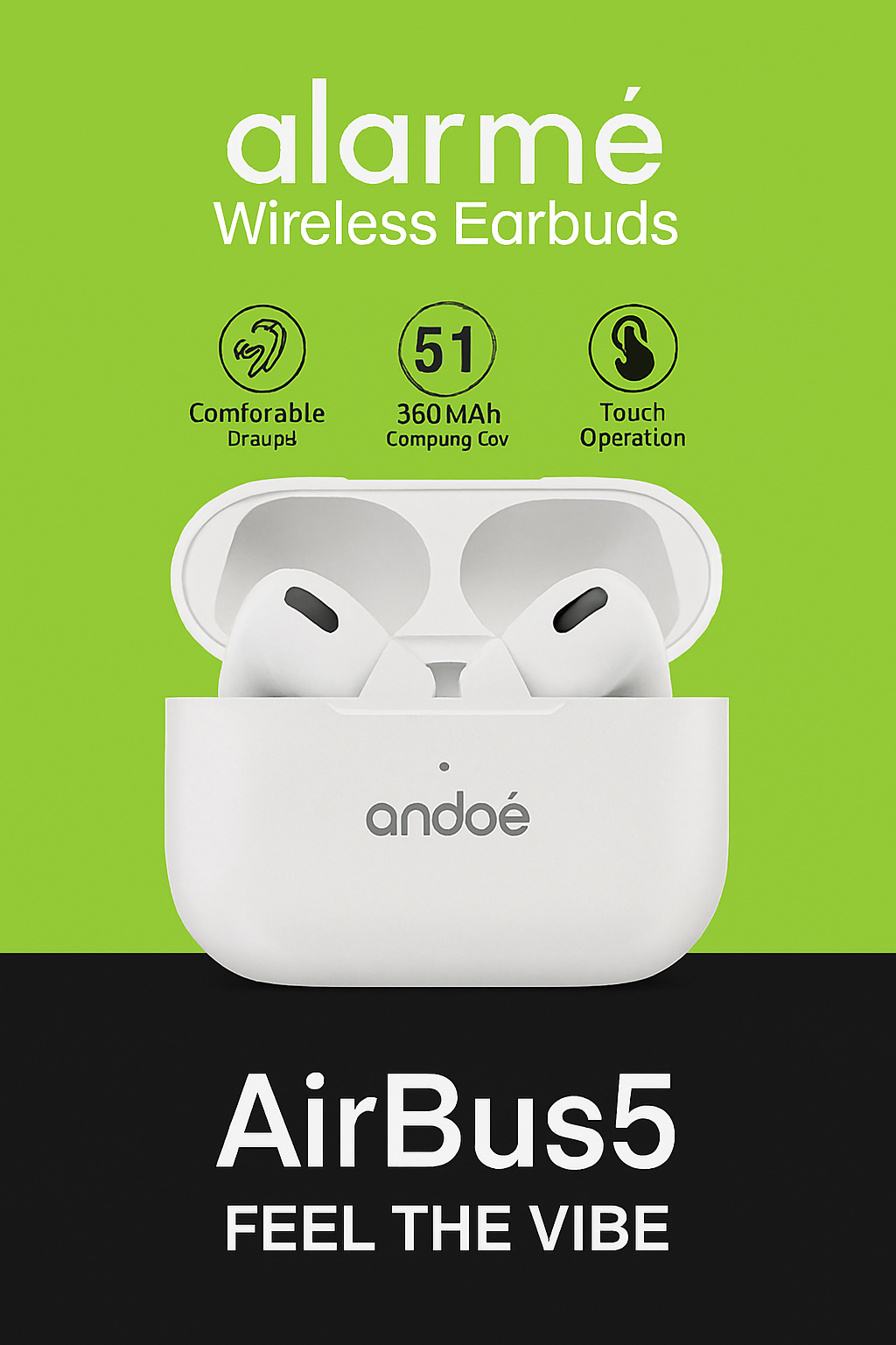 Oiarme New Model Pro 2 BT – Wireless Earbuds with Charging Case